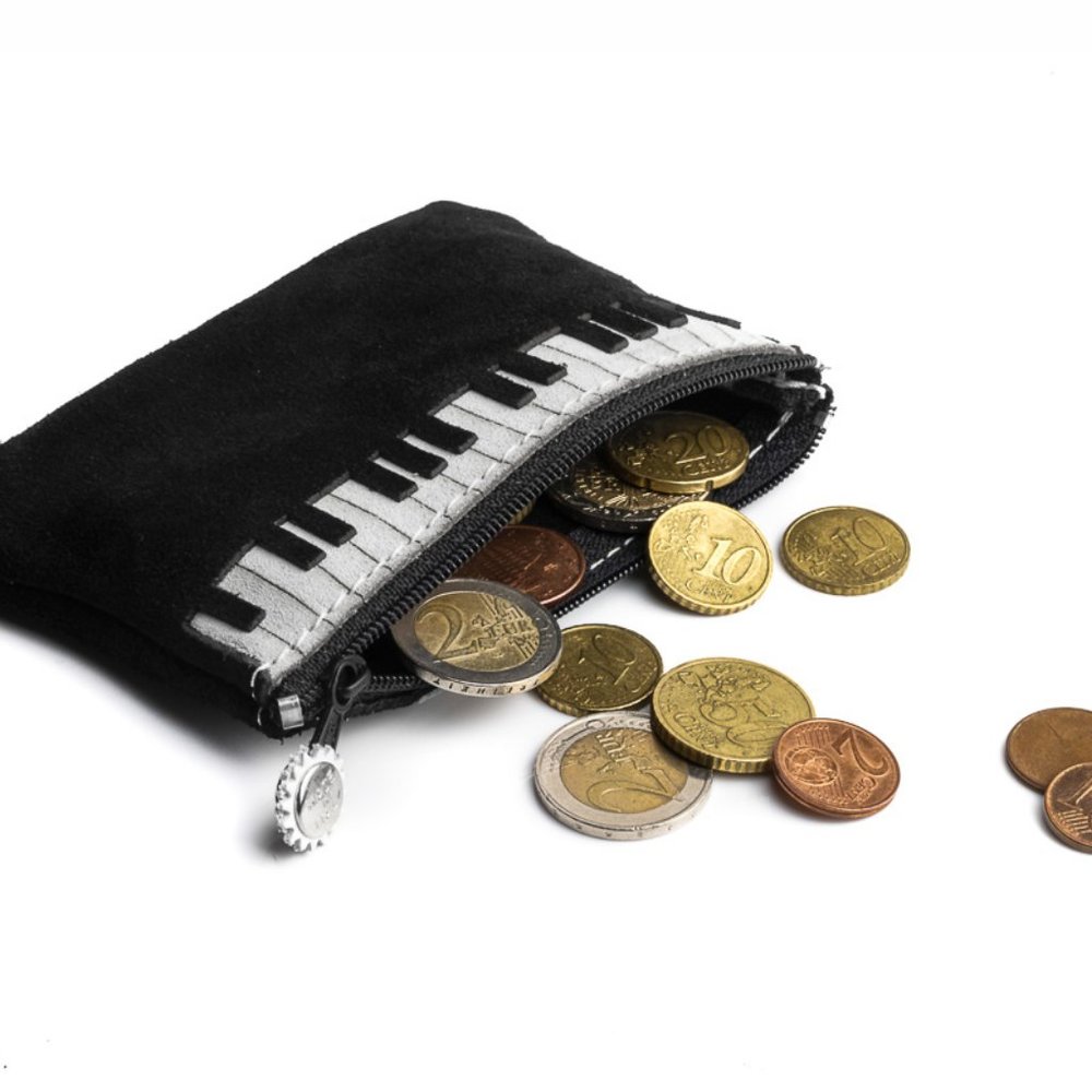 Suede Leather Piano Coin Purse